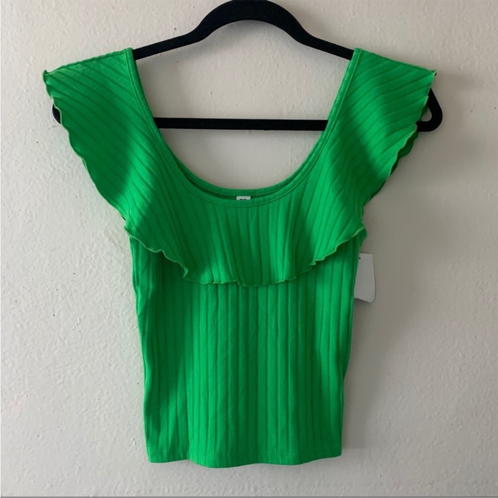 BP Ruffle Rib Knit Shirt NWOT - Picture 3 of 6